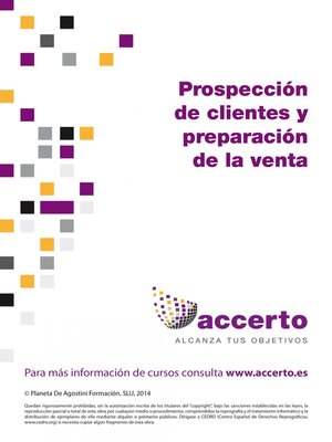 Prospección de clientes y preparación de la venta - ebook